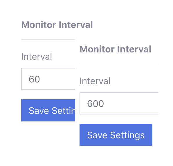 custom interval monitoring